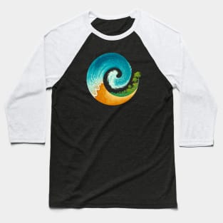 Spiral Beach Baseball T-Shirt